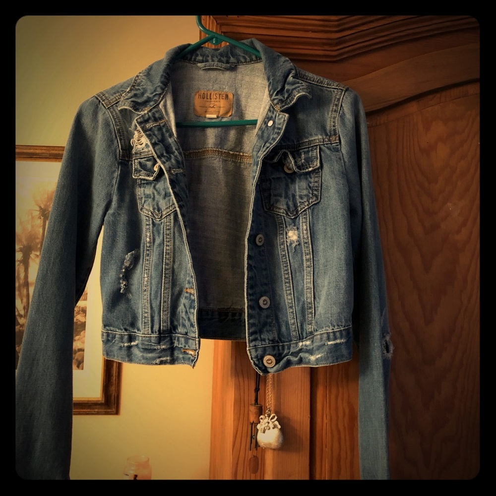 Jean distressed jacket